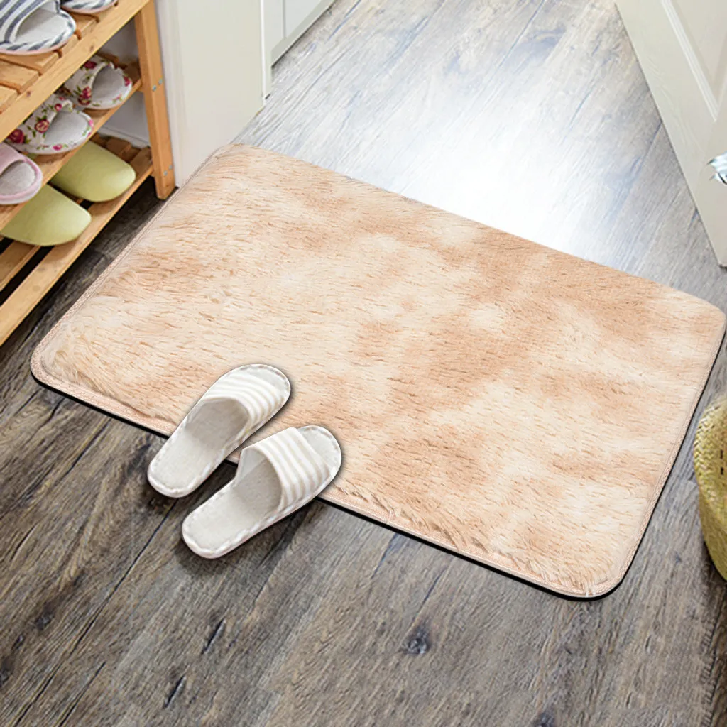

Water Absorbent Shaggy Doormat Carpet Indoor Shoes Mat Rug Mat Anti slip Living Room Bathroom Door Mat
