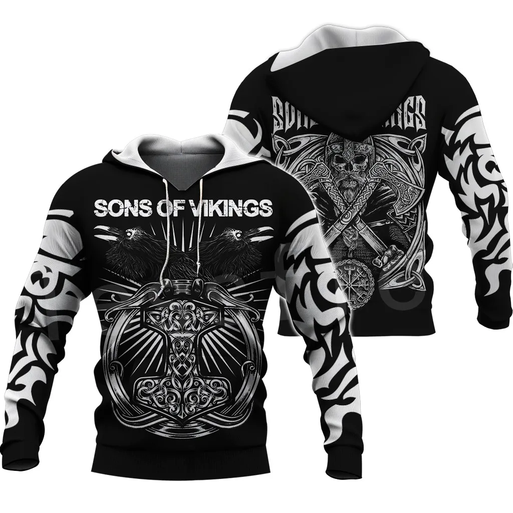 

LIASOSO VIkings Symbol Tattoo Viking Warriors NewFashion Trucksuit 3DPrint Casual Unisex Zipper/Sweatshirts/Hoodies/Jacket