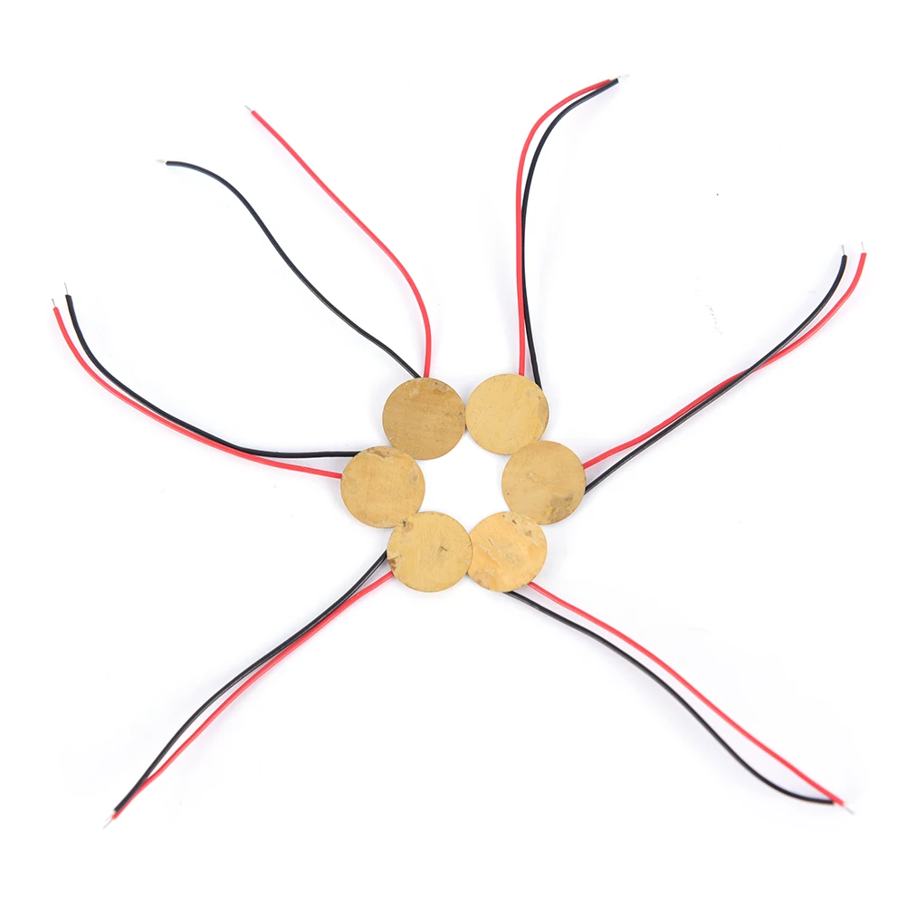 6 шт. 12 мм 15 пиезо дисковые элементы с выводами коробка для сигар инструмент