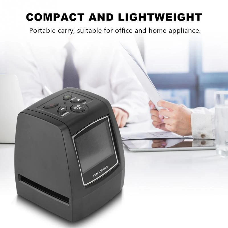 Portable Photo Negative Film Scanner 35/135mm Converter with 2.36 Lcd Built in Editing Software Digital Slide Viewer | Компьютеры и