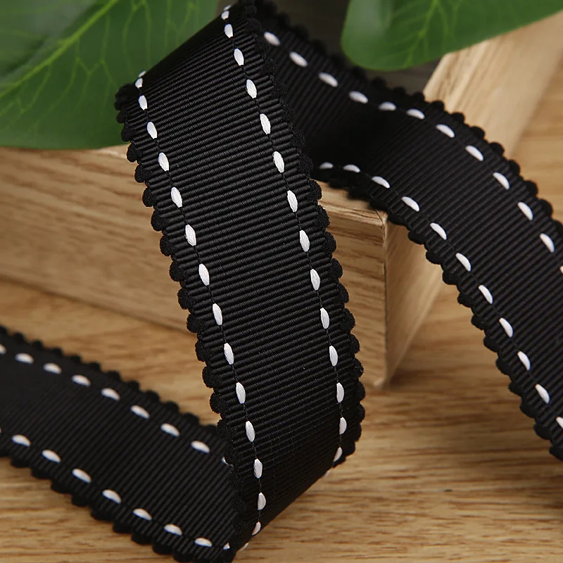 5 ярдов Jump Dot Кружева Grosgrain лента для DIY ремесло головные уборы аксессуары открытки