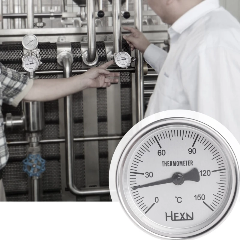 Прямая поставка термометр из нержавеющей стали с резьбой 1/4 PT кухонный прибор для