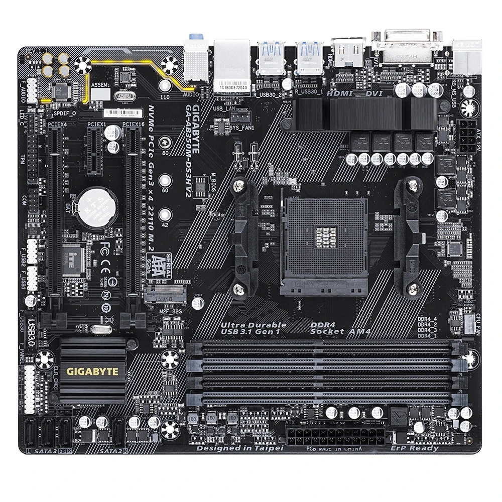 Материнская плата Gigabyte GA-AB350M-DS3H V2 | Компьютеры и офис