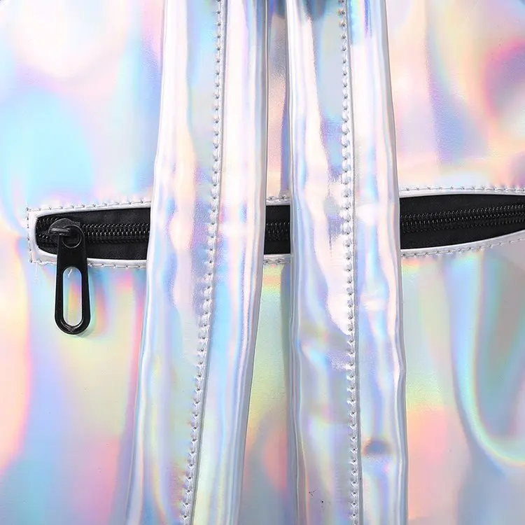 Новая Светоотражающая и сумка рюкзак женская PU школьная для студентов дорожная