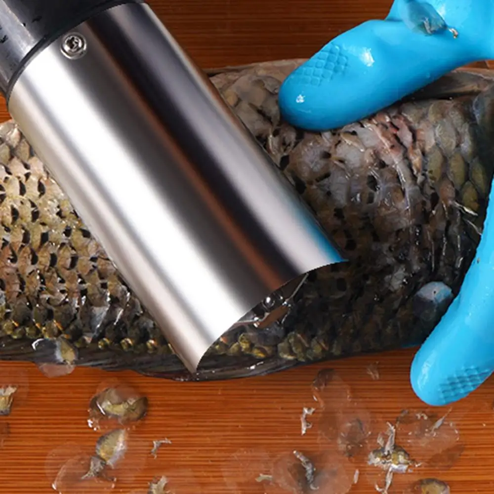 Нержавеющая сталь скребок для рыбьей чешуи Электрический аппарата снятия