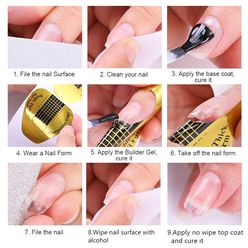 

MSHARE Super Clear Encapsulated Nails Builder Gel 5oz 142g for Nail Extension Running Thin Gel Nail UV Led lopende dunne Gel