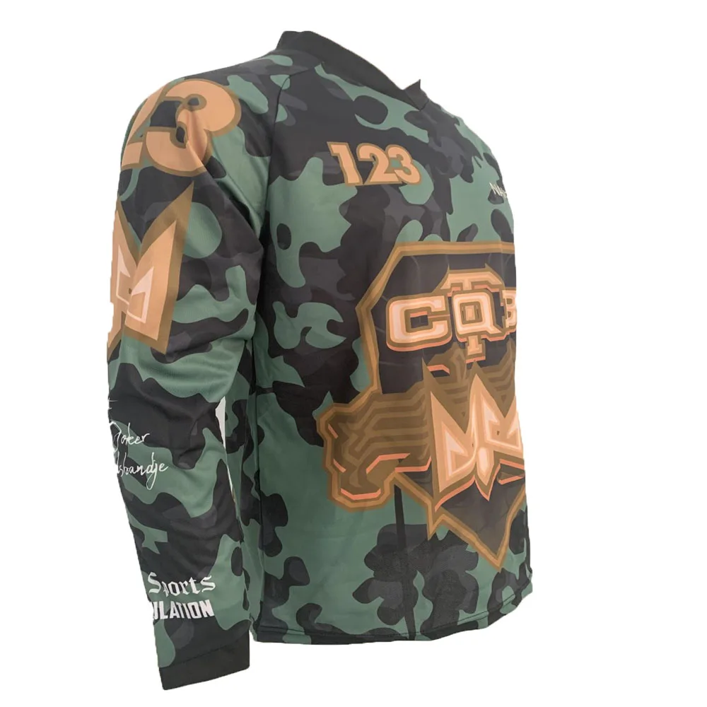 2022 new arrival SQB TEAM sport paintballs motocross jersey airsoft downhill enduro bike | Спорт и развлечения