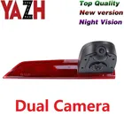 Автомобильная двойная камера заднего вида для Ford Transit Custom 2016  2019 HD ночное видение Водонепроницаемая с Стоп светильник