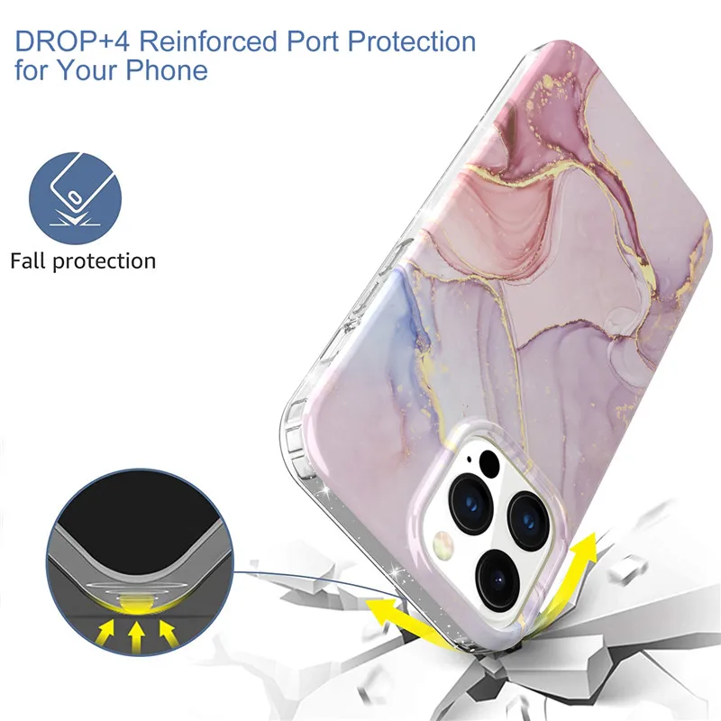 Чехол для Телефона iPhone 12 Pro 13 Max с цветочным рисунком и радужными волнистыми