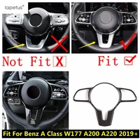 abs carbon fiber steering wheel frame cover trim accessories interior for mercedes benz a w177 b w247 class glb 2019 2022