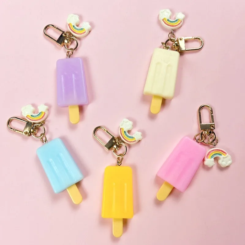 

Cartoon ice cream headset hanger backpack pendant keychain car interior supplies.