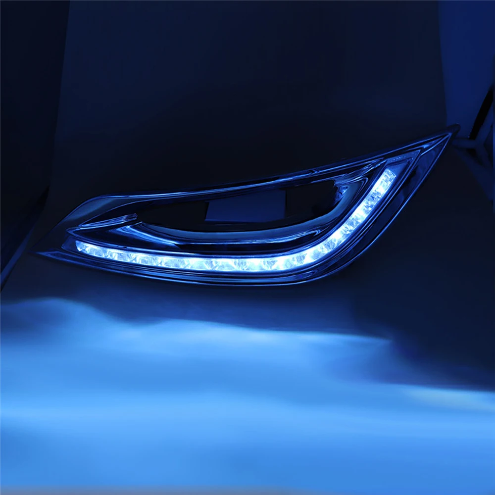 Для Hyundai Sonata YF 2011 2012 2013 2014 дневные ходовые огни светильник отложным воротником
