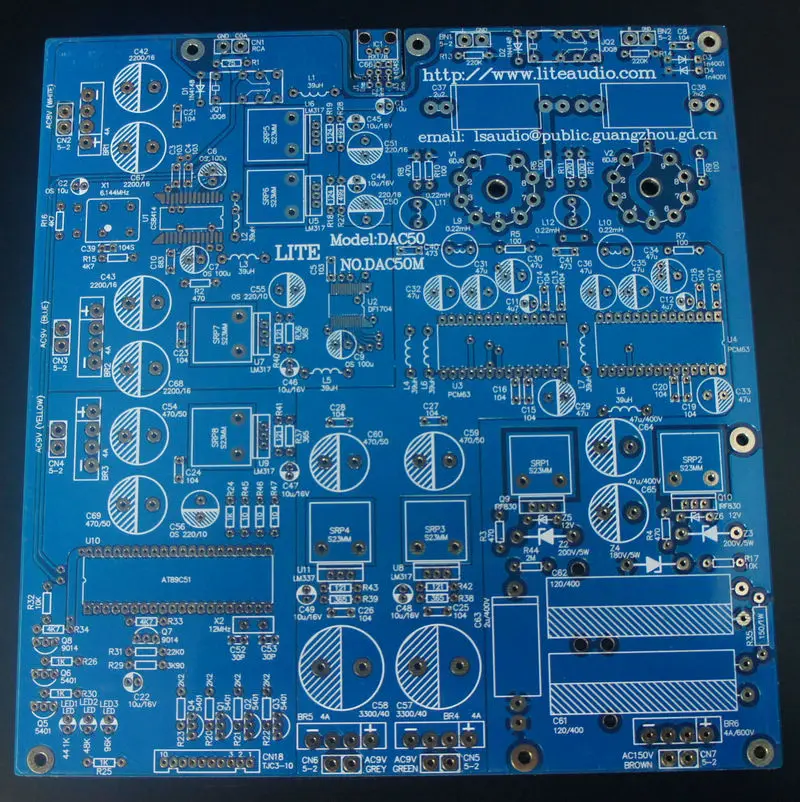 

DIY LITE DAC-50 PCM63 6922 Tube DAC Board Naked PCB + MCU + Плата дисплея
