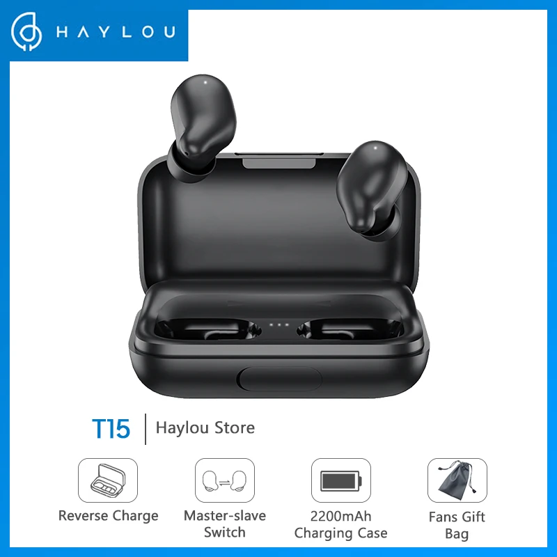 Haylou T15 2200mAh сенсорный Управление Беспроводной наушники HD стерео Шум изоляции