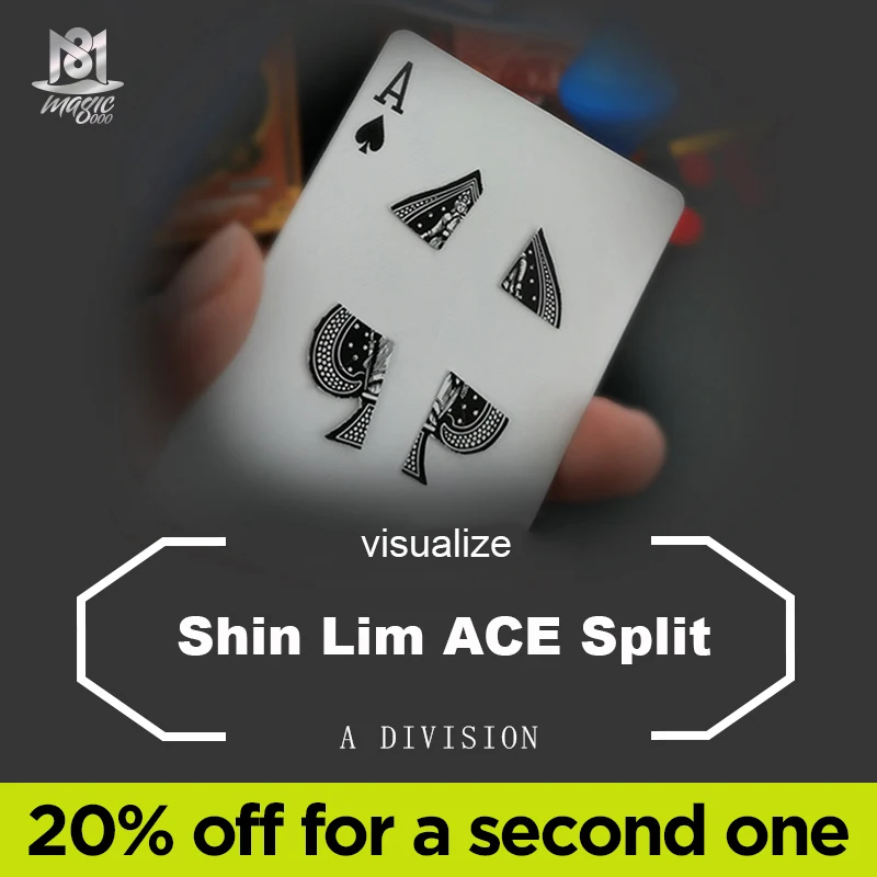 Shin Lim ACE Split Волшебные трюки Ace of Spades магический визуальный МАГ маскарадный