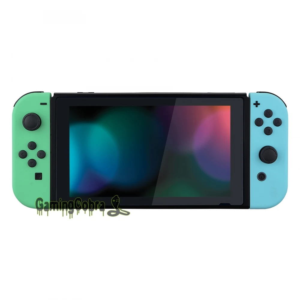 eXtremeRate Soft Touch Mint Green &amp Heaven Blue Controller Housing With Full Set Buttons Shell for NS Switch OLED JoyCon | Электроника