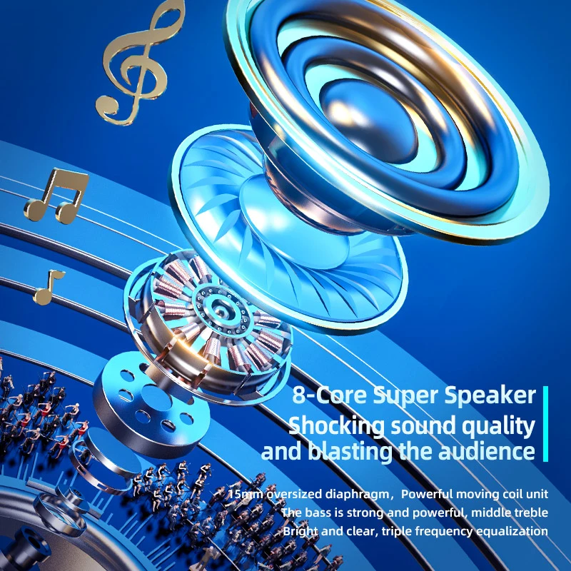 Bluetooth-наушники Ture с микрофоном 5 0 мАч | Электроника