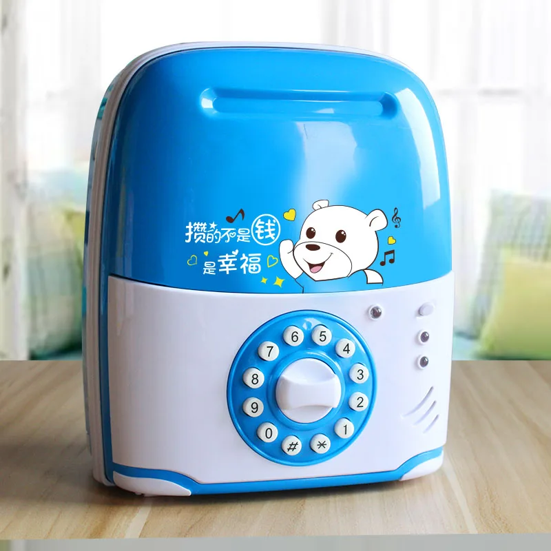 Электронный банкомат скрытый сейф мультфильм панда автоматическая копилка