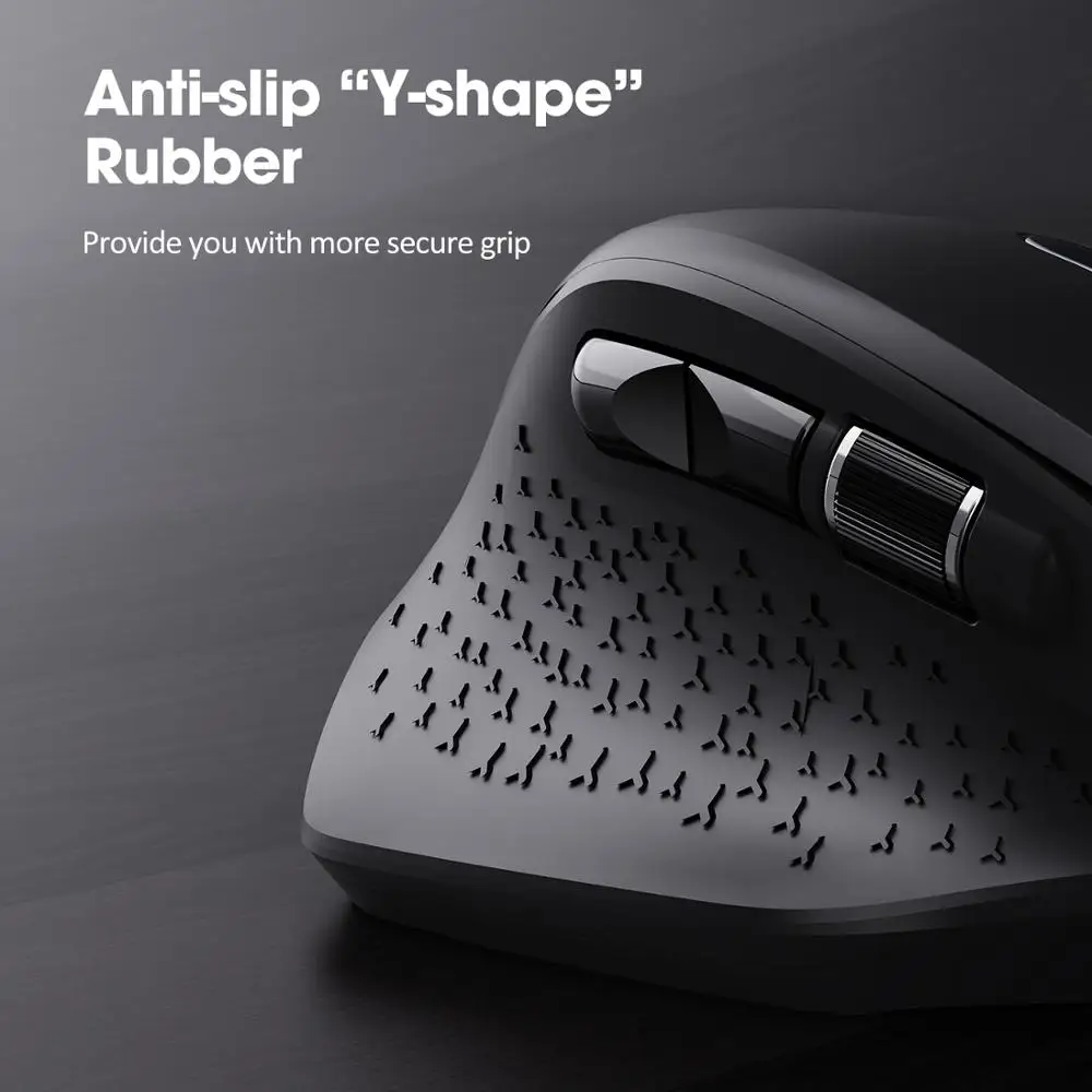 Перезаряжаемая Беспроводная Bluetooth или USB мышь VICTSING 2 4 ГГц 5 уровней Регулируемая DPI