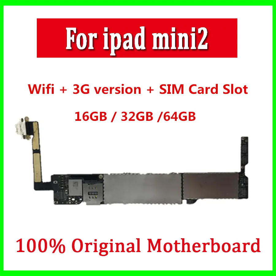 Материнская плата A1489 A1490 A1491 для iPad Mini 2 системная IOS разблокированная материнская