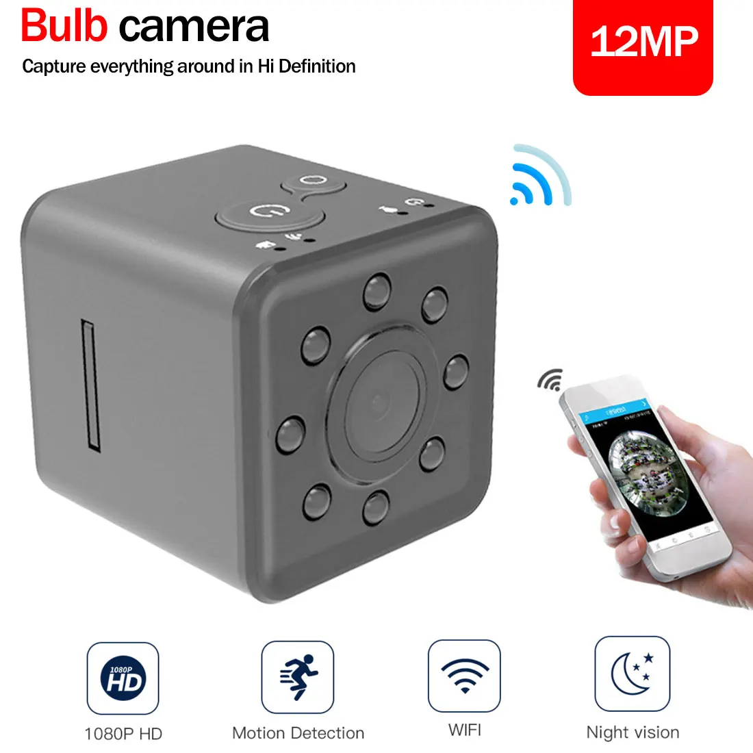 

Оригинальная мини-камера SQ13 SQ23, Wi-Fi, FULL HD 1080P, ночное видение, водонепроницаемая оболочка, CMOS сенсор, рекордер, видеокамера