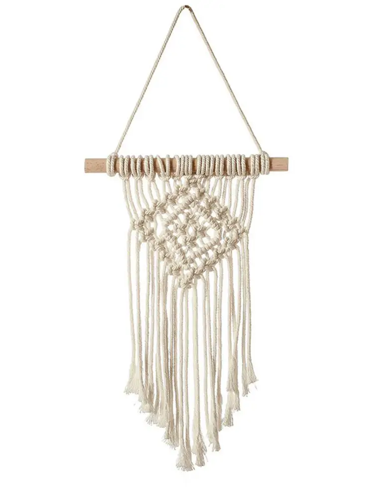 

Boho Wall Hanging Handwoven Decorative Wall Hanging Dream Catcher Pendant Perfect Ornament for Weddings Living Room Bedroom