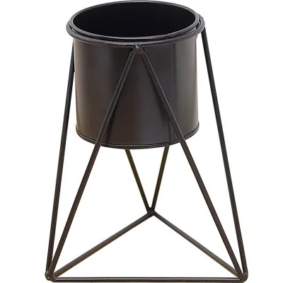 

Creative Indoor Balcony Desktop Flower pot Decoration Home Decorations Iron Art Flower Stand Metal Bucket Flower pot