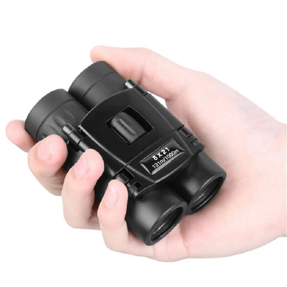 

8x21 Compact Zoom Binoculars Long Range 1000m Folding HD Powerful Mini Telescope BAK4 FMC Optics Hunting Sports Camping