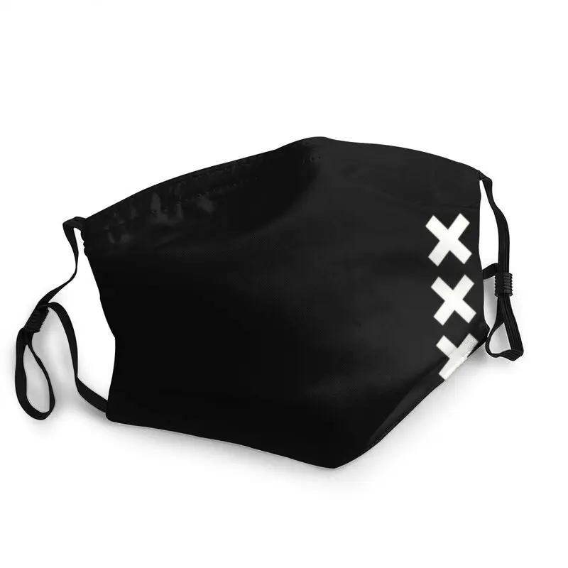 

Многоразовая маска для лица для мужчин и женщин, с крестом Амстердама Андреас, Нидерландская маска, пылезащитный чехол, респиратор, маска дл...
