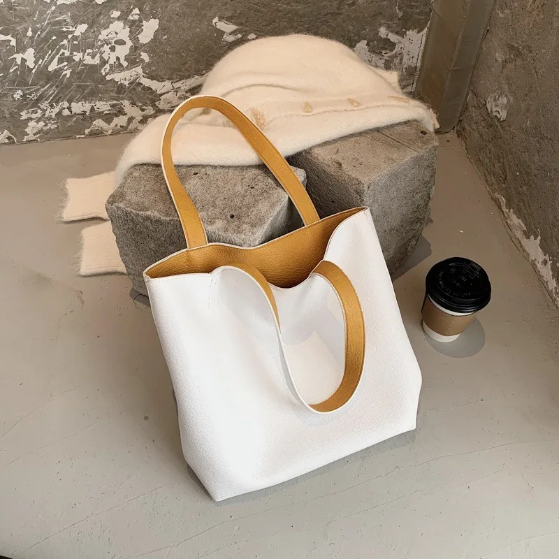 

Luxury Fashion Ladies Handbag 2020 New High Quality Large Capacity Shoulder Bag Versatile Double-sided Tote Bag Underarm Bag