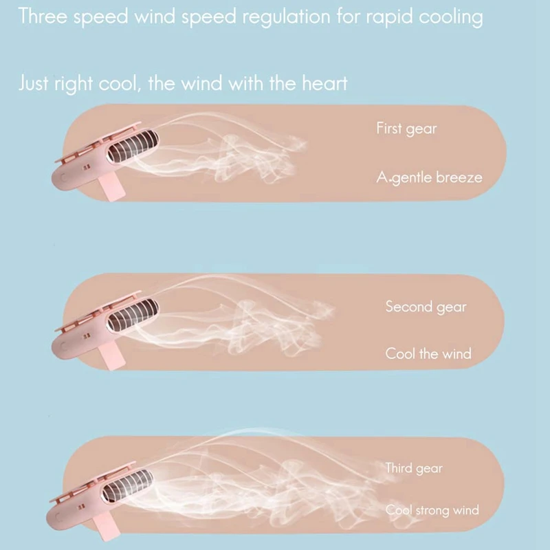

Mini Hanging Neck Fan,Small USB Desk Handheld Portable Personal Cool Air Fan Night Light for Office Home Travel