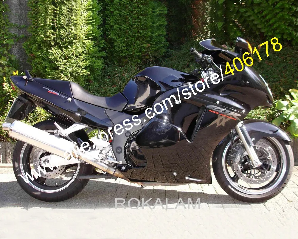 

Комплект кузова мотоцикла для Honda CBR1100xx 1996-2007, глянцевый черный комплект обтекателей мотоцикла (литьё под давлением)