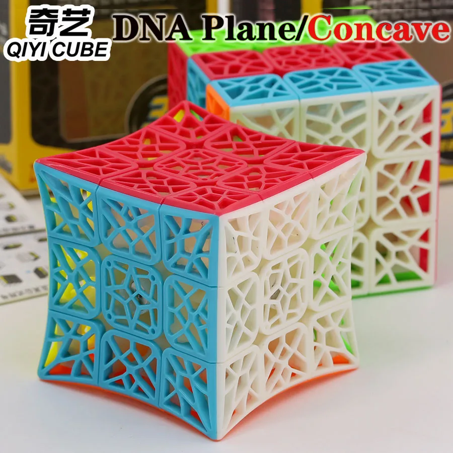 Волшебный куб-пазл QiYi 3x3x3 куб ДНК-самолет вогнутый 3x3 специальная форма