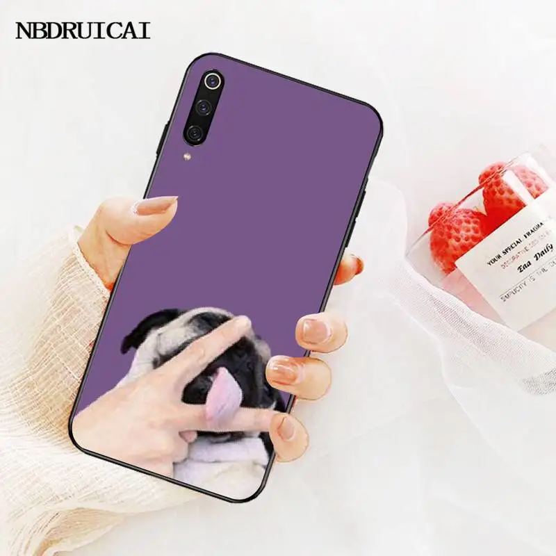 

Pug French Bulldog Soft black Phone Case for Redmi Note 8 8A 7 6 6A 5 5A 4 4X 4A Go Pro Plus Prime