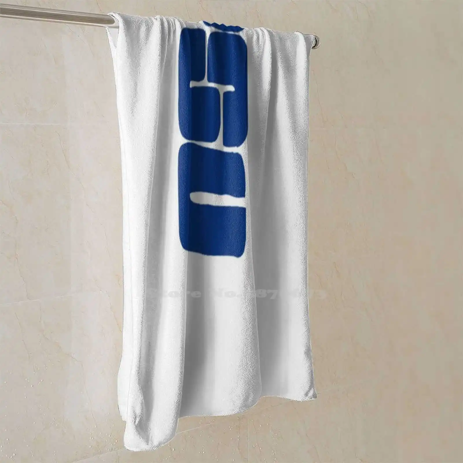 Банное полотенце из микрофибры с логотипом Psu в стиле ретро |