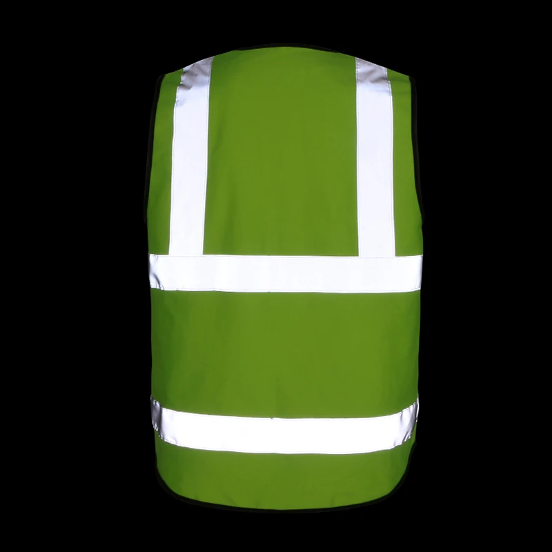 

High Quality High Visibility Reflective Safety Vest Work Reflective Vest Multi Pockets Workwear Safety Waistcoat Men Safety Vest