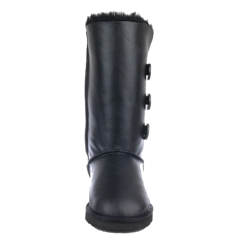 Женские Водонепроницаемые сапоги из натуральной овечьей кожи на меху | Обувь