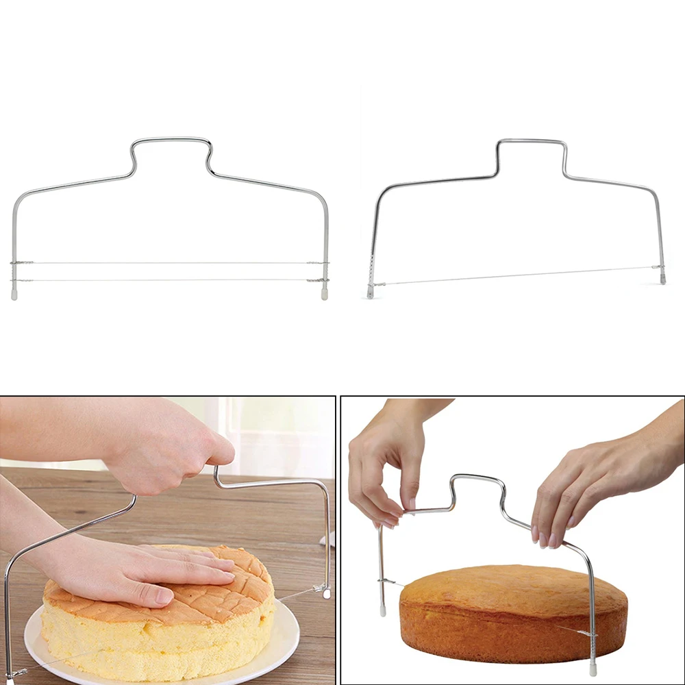 Регулируемый двойной ломтик резак для хлеба прочный нивелир из нержавеющей