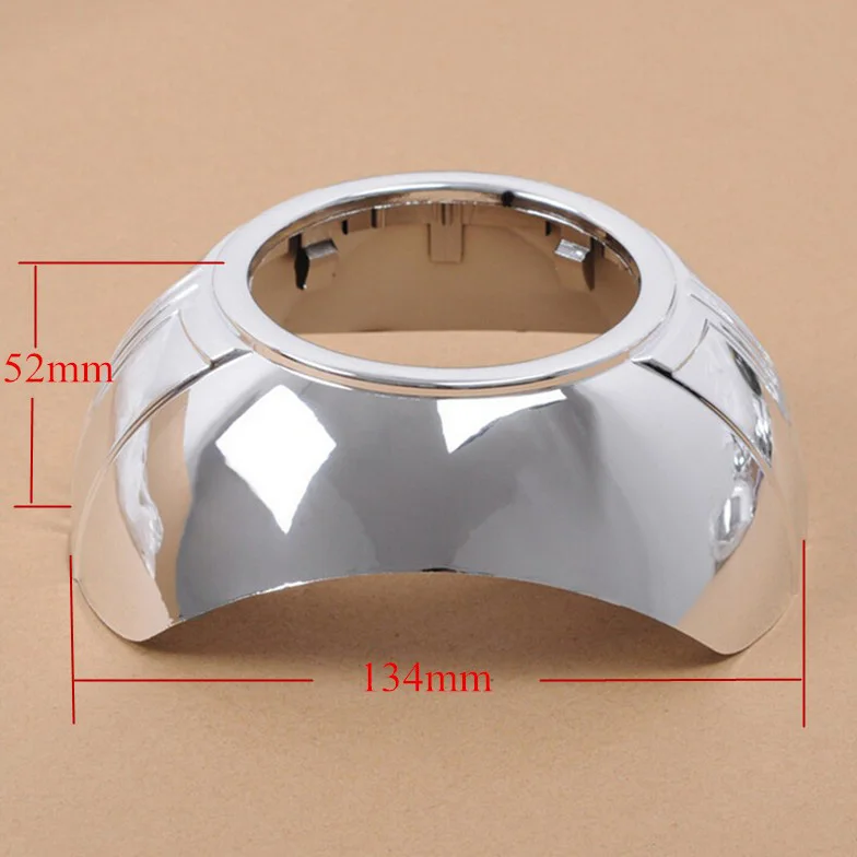 Max A-1 Projector Lens Shroud For 3" Hid Bi-xenon Chrome Mask Cover Bezel Car Headlight Retrofit Cap | Автомобили и мотоциклы