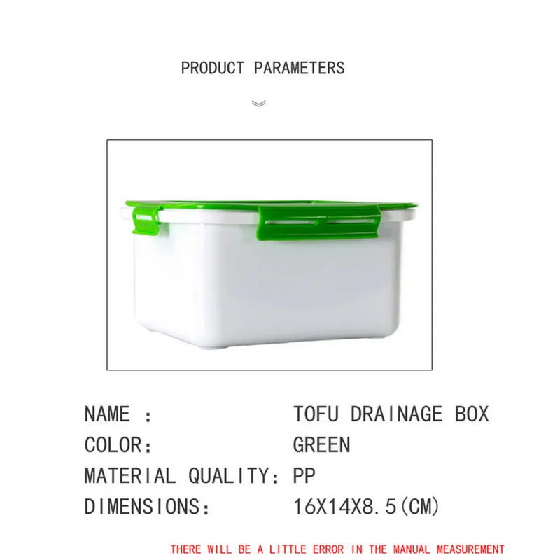 

Three-layer Tofu Press Hollow-out Bottom Tofu Draining Box Handle Practical Kitchen Tools Tofu Drain Box 2020 Kitchen Tools