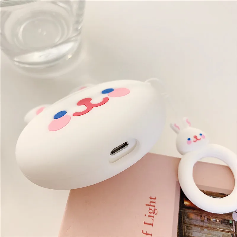 

Cute 3D Cartoon Rabbit Radish Silicone Earphone Case for Apple Airpods 2 Accessories Case Protective Cover Box For Air pod Case