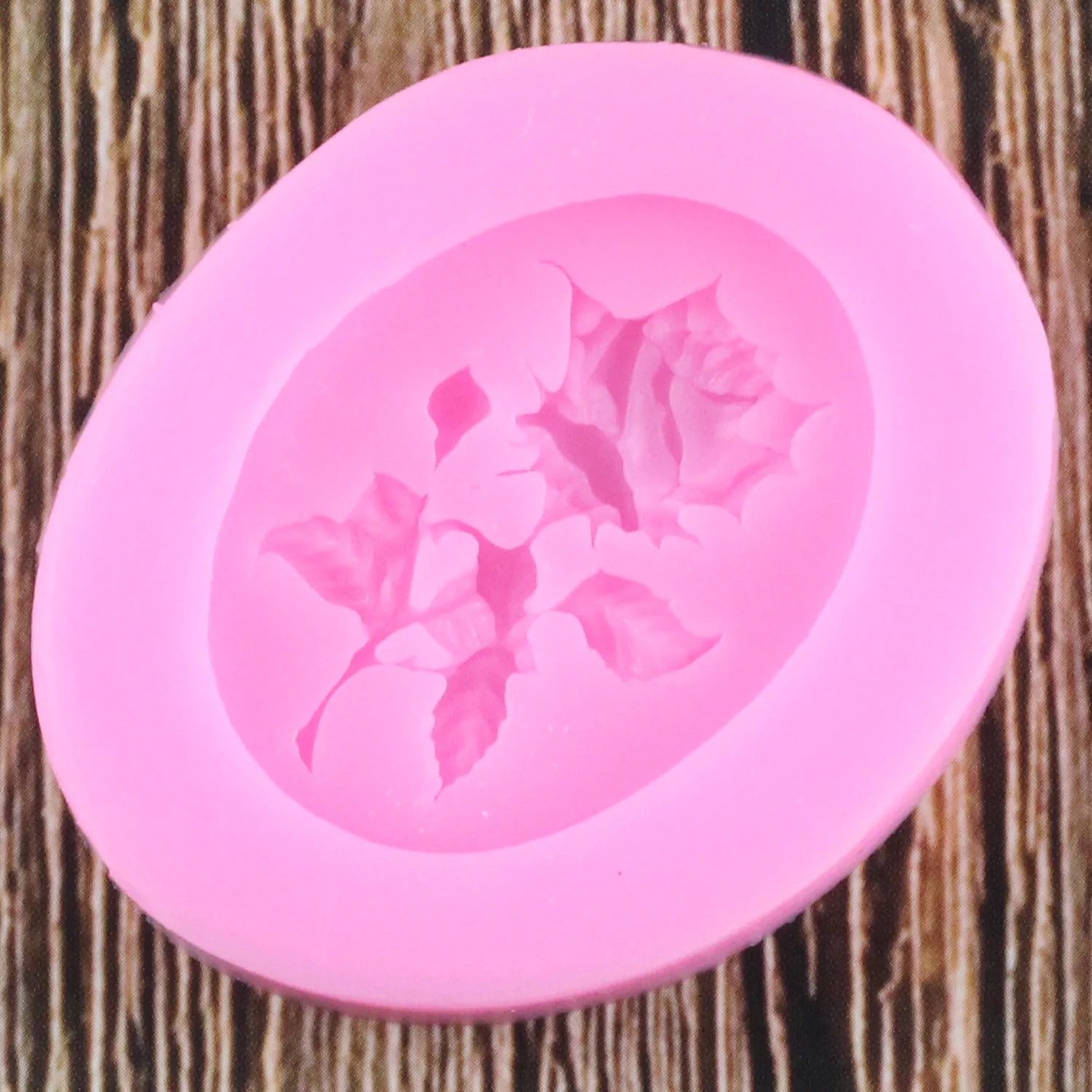 Розовые силиконовые формы в виде цветка кекса Топпер помадка DIY Инструменты для