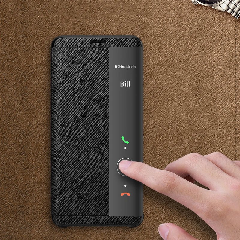 vintage cross genuine leather case for huawei mate rs porsche design ultra thin smart awake sleep flip case cover huawei mate rs free global shipping