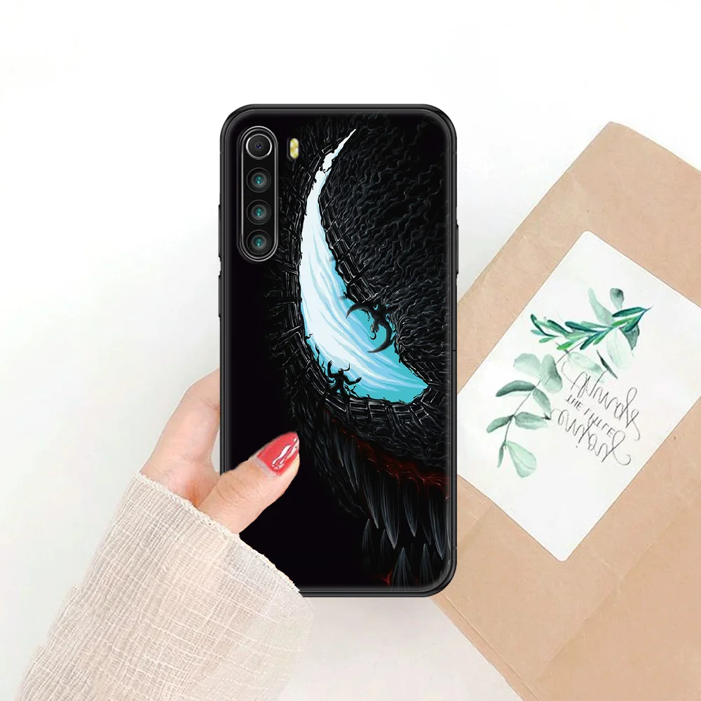 

Superhero Venoms Phone case For Xiaomi Redmi Note 7 7A 8 8T 9 9A 9S 10 K30 Pro Ultra black silicone Etui soft shell pretty coque