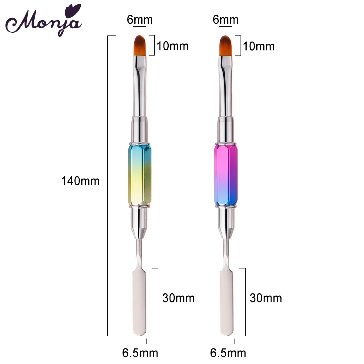 Набор для наращивания ногтей Monja акриловая пудра жидкая резьба полиуф-гель кисть