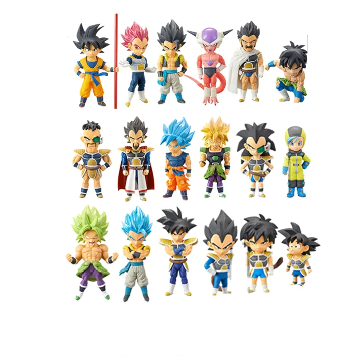 

Bandai Genuine WCF Candy Toy Dragon Ball Super Son Goku Vegeta IV Gogeta Broli Frieza Action Figure Model Toys