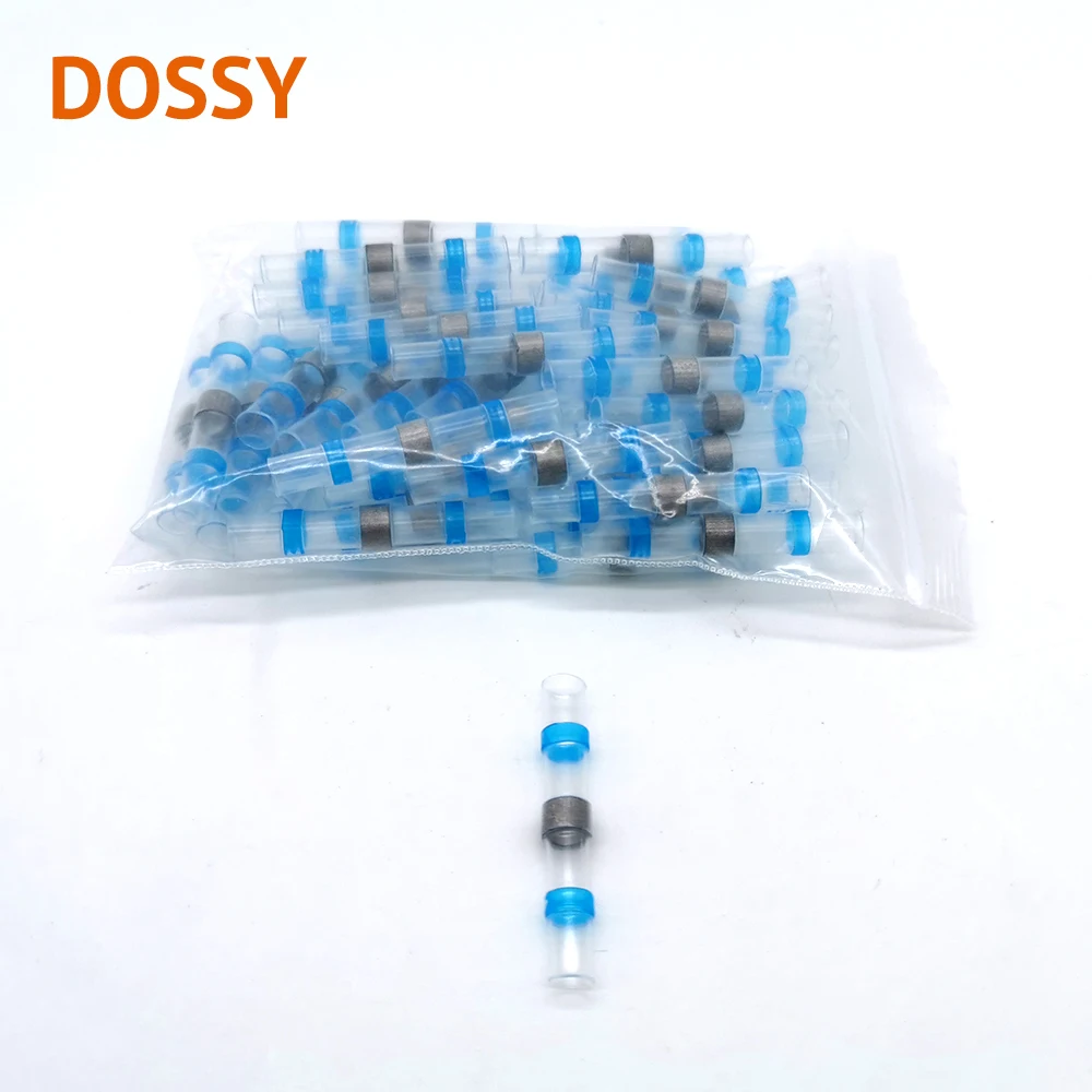 50 шт. синий припой уплотнение провода соединители термоусадочная втулка