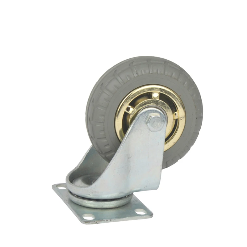 4-дюймовый мебельный ролик из твердой резины шин подшипник колеса тележки