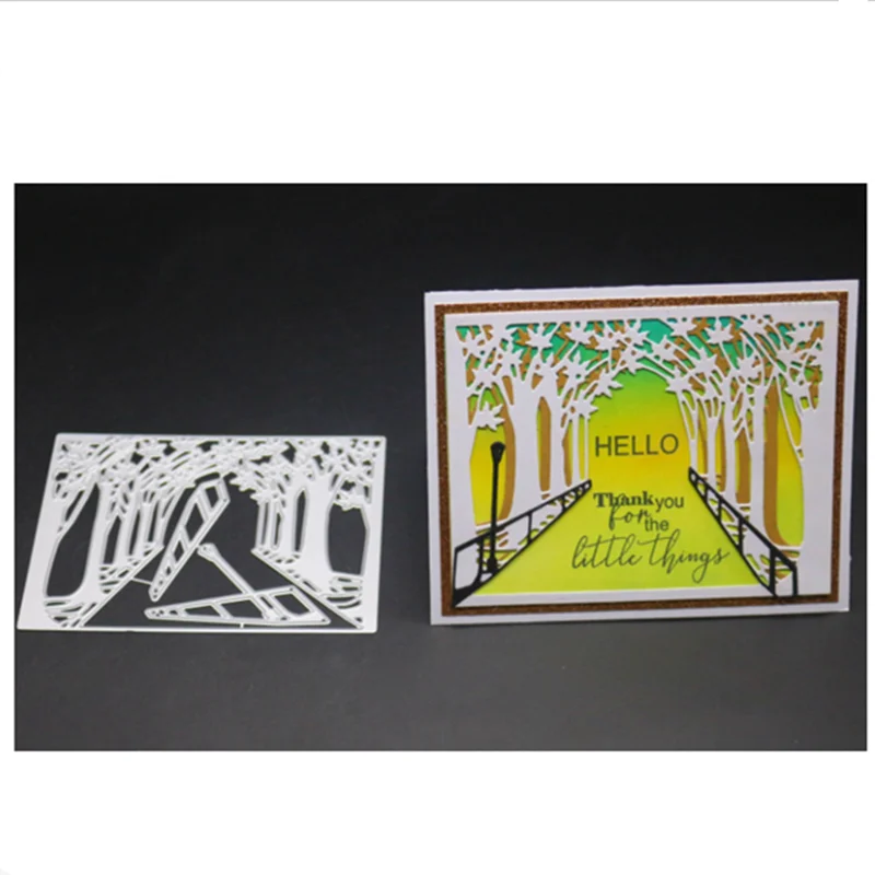 Металлические штампы YINISE для скрапбукинга зеленых полос рукоделия изготовление