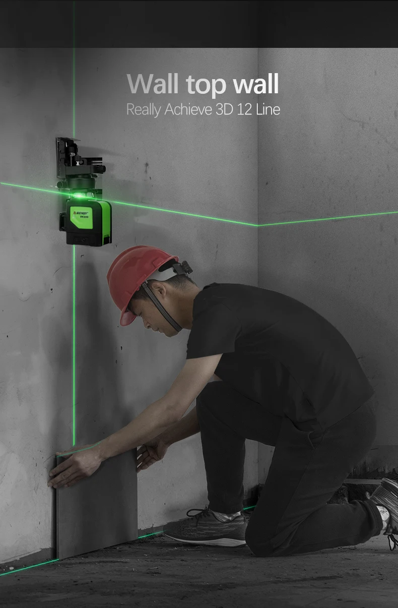 Лазер sndway Levels зеленый лазерный уровень 360 градусов 3D наливные Вертикальные Горизонтальные роторные лазеры 12 линий SW-333G лазерный уровень